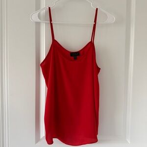 Topshop Red Satin Cami with Adjustable Straps